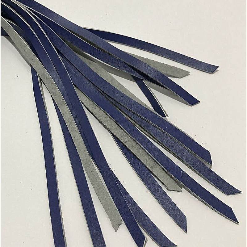 BDSM Blue Leather Whip by Hell's Couture - Whips And Crops