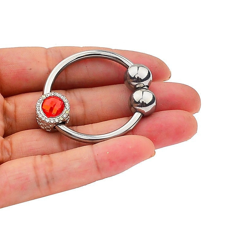 Harry Guy Glans Ring With Green Gem By Bdstyle - Cock Rings