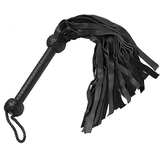 Madames Suede Flogger With Wrist Loop By Hell'S Couture - Whips And Crops