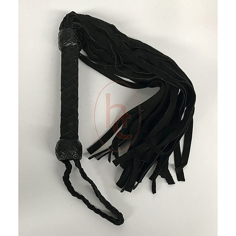 Madames Suede Flogger With Wrist Loop by Hell's Couture - Whips And Crops