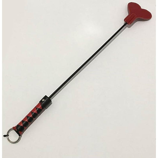 LicksandLashes Leather Crop With Heart Shaped Paddle