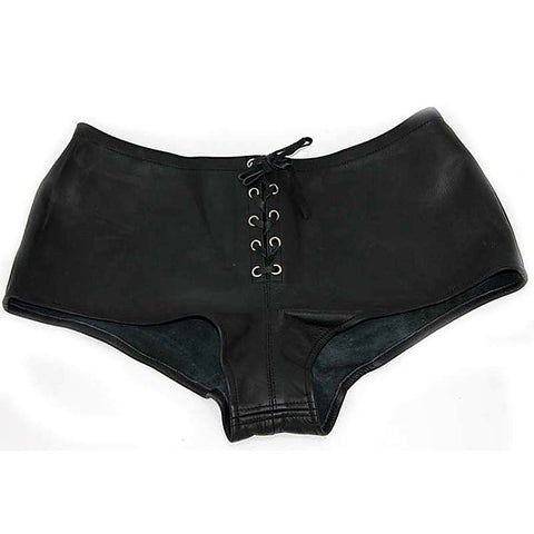 Ladies Shorts In Leather By Hell'S Couture - Her Fetish