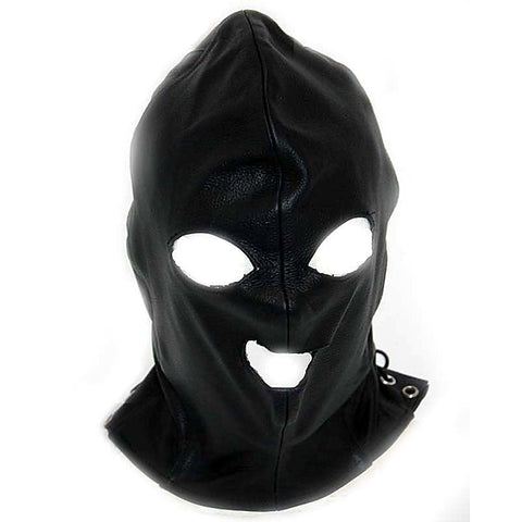 Leather Executioner Bondage Hood by Hell's Couture - Bondage Hoods