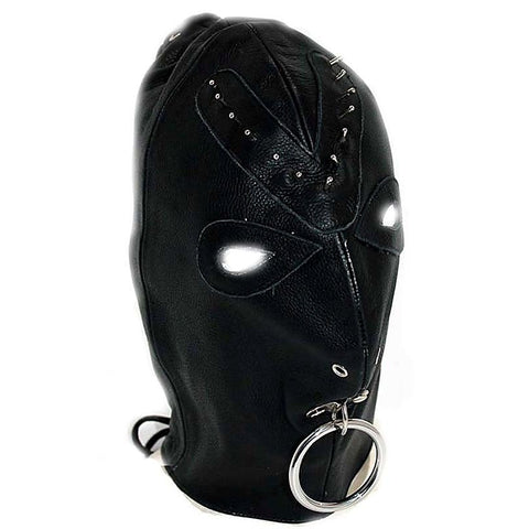 Leather Spiked Devil Hood by Hell's Couture - Bondage Hoods