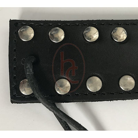 Puppy Cage Leather Hand Paddle By Hell'S Couture - Paddles And Slappers