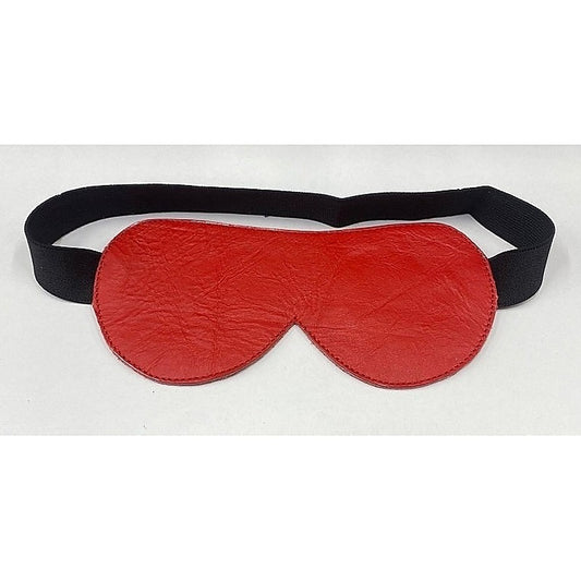 Red Leather Blindfold - Masks And Blindfolds