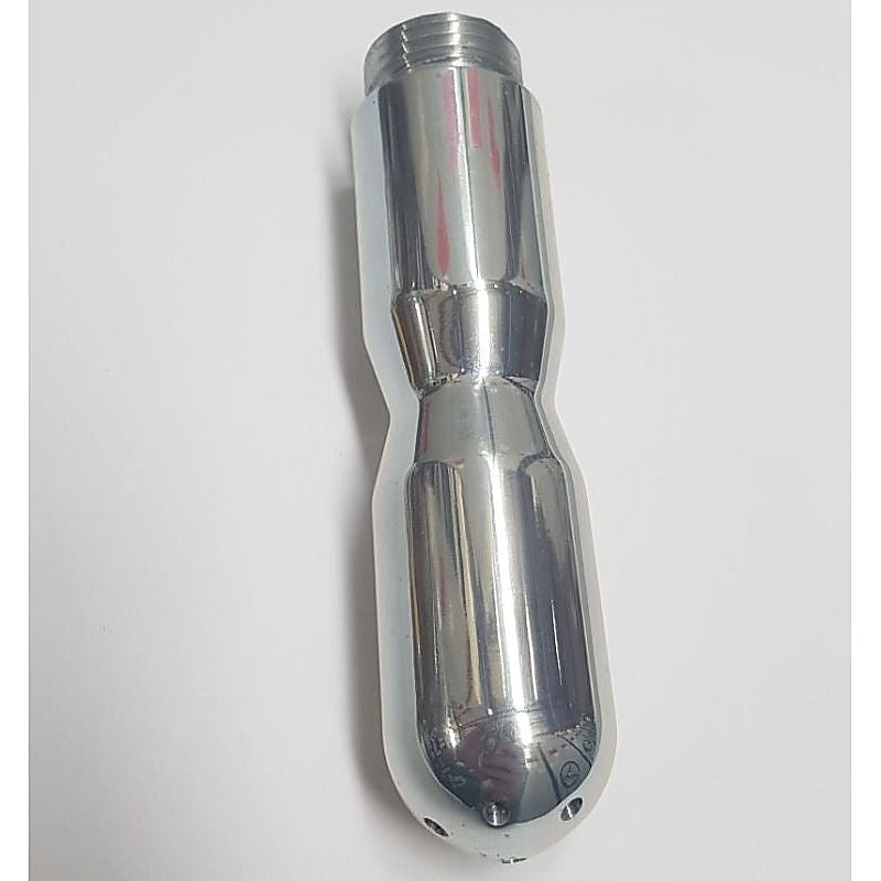 Shower Head Metal Anal Douche by Hell's Couture - Steel Sex Toys