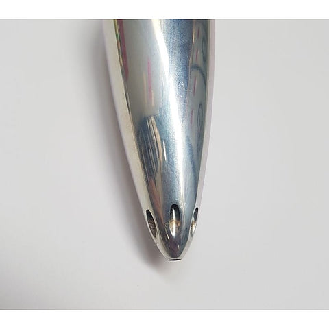 Steel Anal Douche Nozzle Attachment by Hell's Couture - Steel Sex Toys