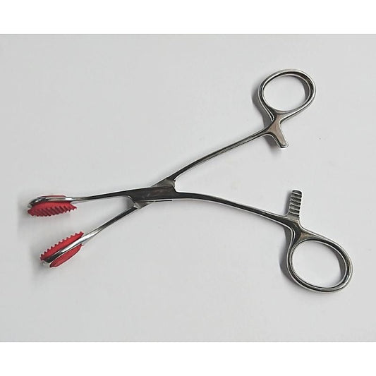 Young Tongue forceps with Curved Handle 17cm - Dental and Clinical