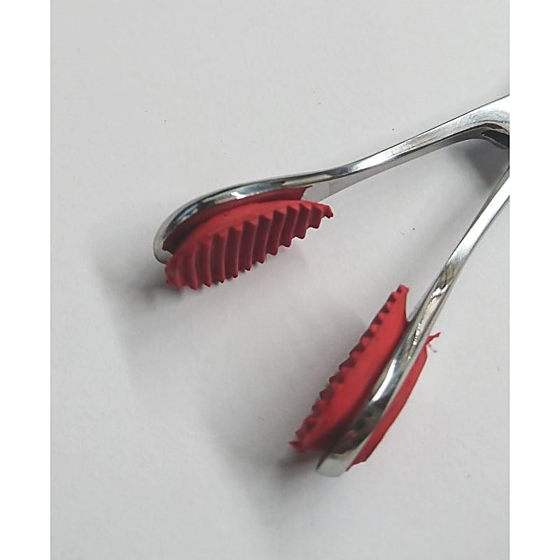 Young Tongue Forceps with Curved Handle by Hell's Couture - Dental and Clinical