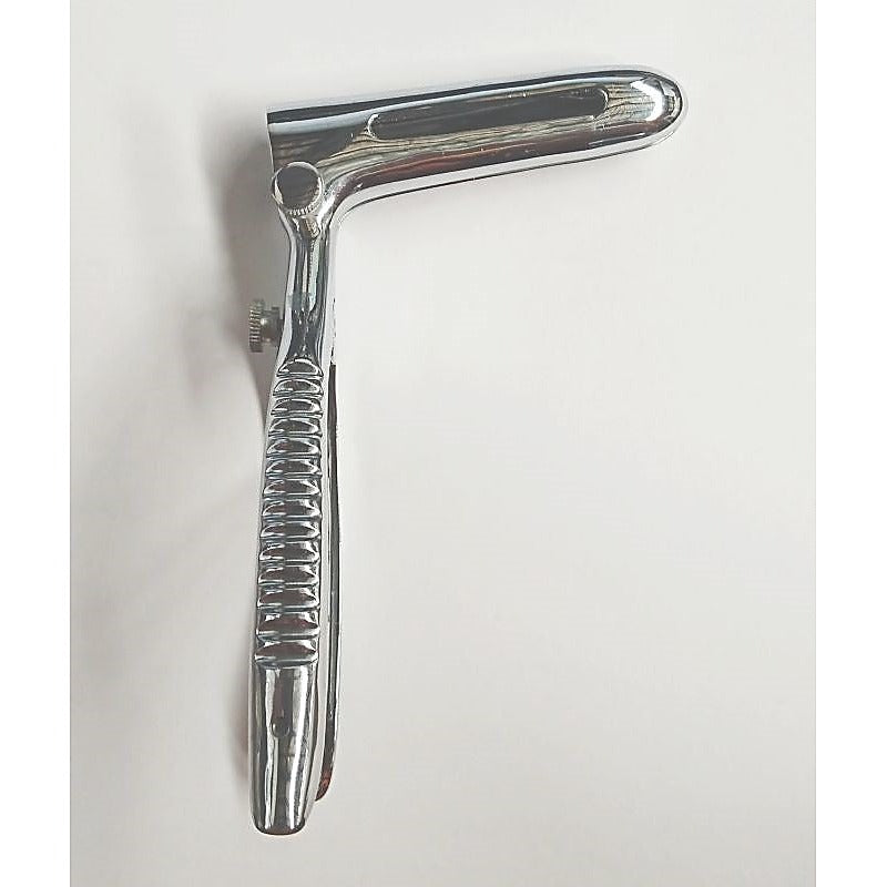 Spring Loaded Sims Rectal Speculum by Hell's Couture - Steel Sex Toys