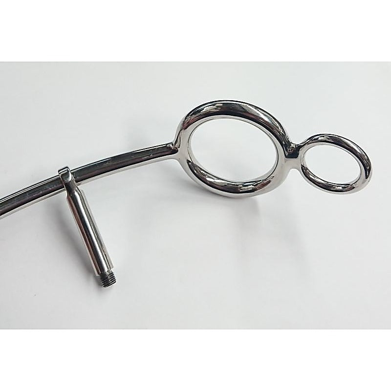 Steel Anal Hook With Cock Ring By Hell'S Couture - Spreaders and Hangers