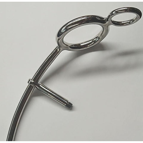 Steel Anal Hook With Cock Ring By Hell'S Couture - Spreaders and Hangers