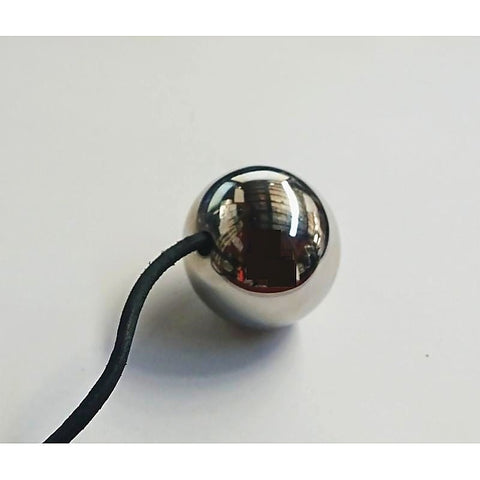 Steel Jiggle Ball With Cord By Hell'S Couture - Love Eggs and Kegel Exercisers