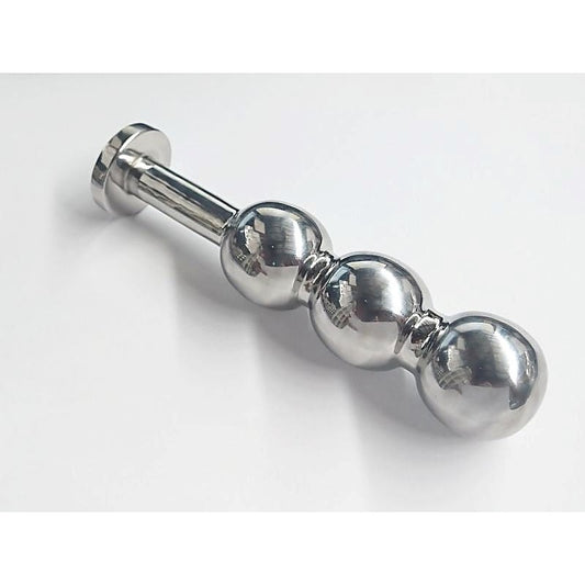 Triple Ripple Steel Butt Plug
