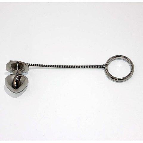 Metal Plug & Cock Ring by Hell's Couture - Spreaders and Hangers