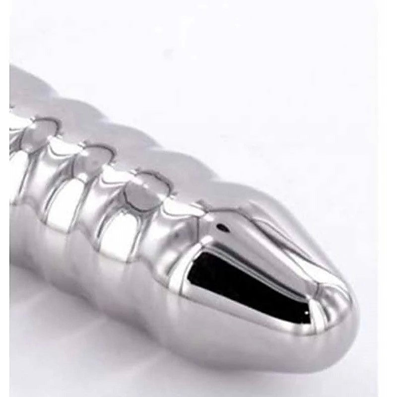 Steel Anal Rammer & T-Bar 4 Rings Handle by Hell's Couture - Anal Dildos