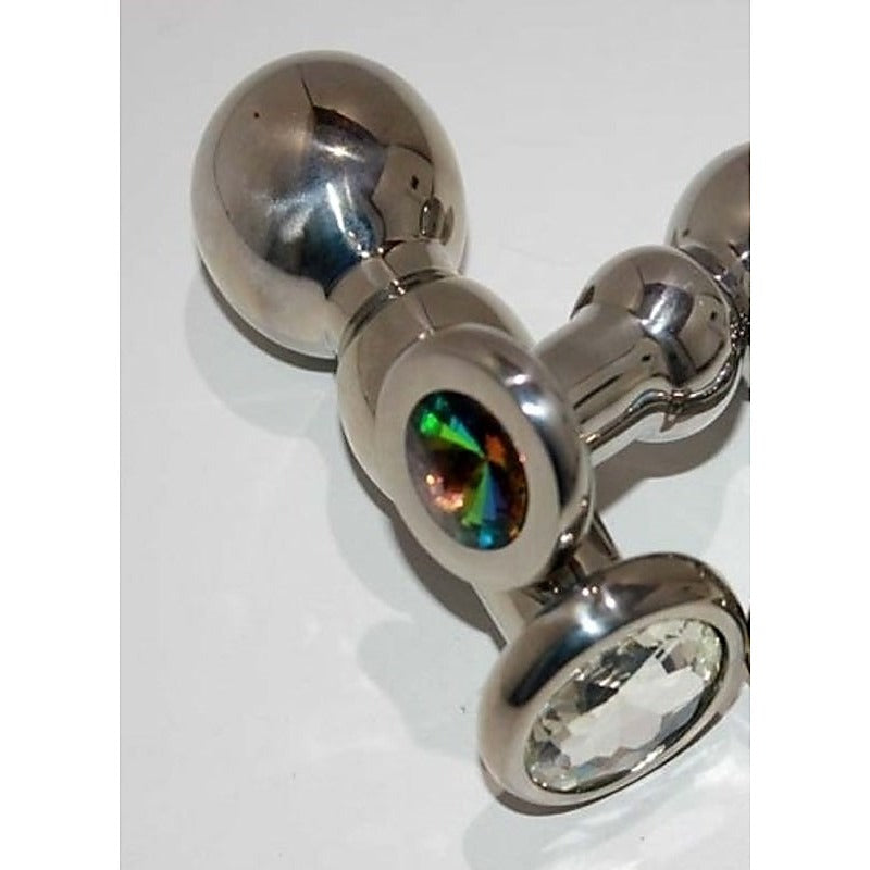 Rose Quartz Anal Pleasure Plug by Hell's Couture - Steel Sex Toys