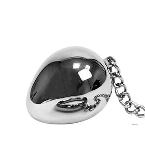 Pleasure-Enhancing Donut Steel Cock Ring with Anal Egg - Spreaders and Hangers