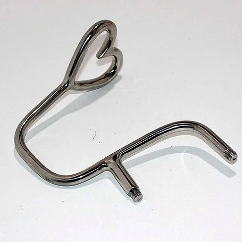 Heart Double T-Bar Attachment By Hell'S Couture - Breast and Nipple Toys