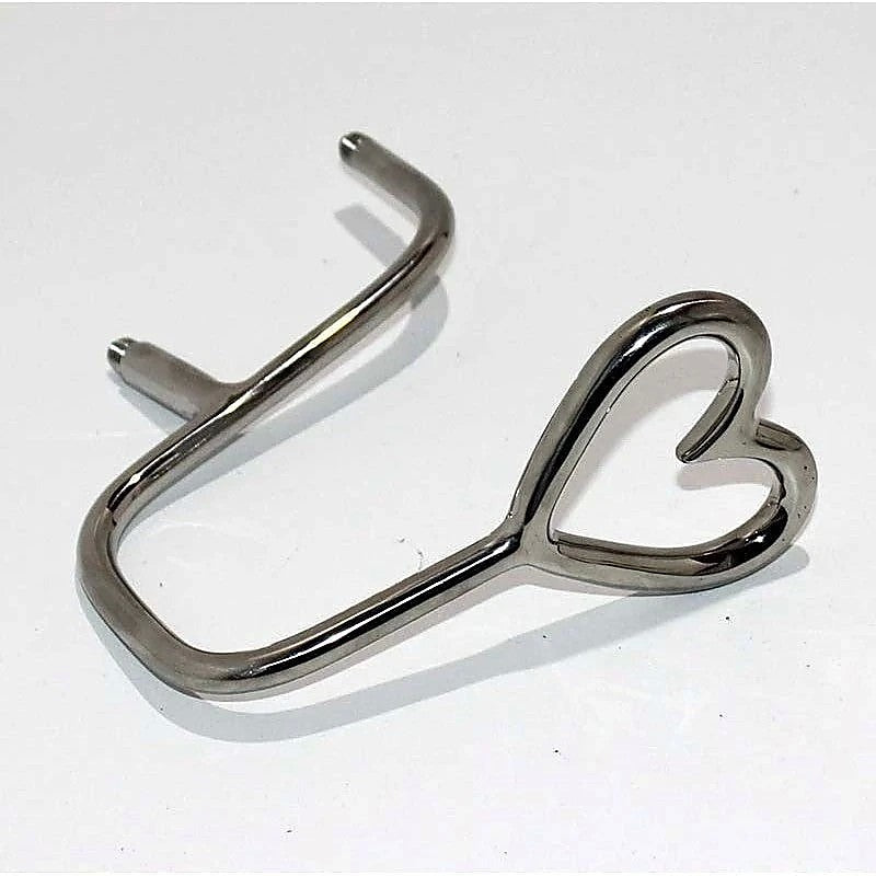 Heart Double T-Bar Attachment By Hell'S Couture - Breast and Nipple Toys