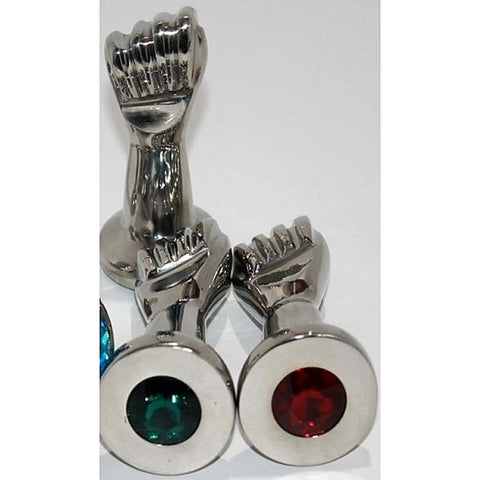 Handy Many Medium Crystal Fist By Hell'S Couture - Rabbit Vibrators