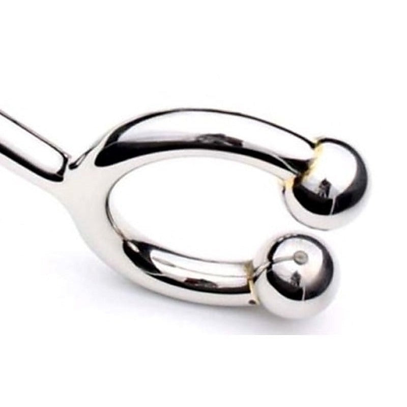 Horse Shoe Cock Ring with Anal Intruder - Spreaders and Hangers