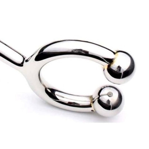 Horse Shoe Cock Ring with Anal Intruder - Spreaders and Hangers