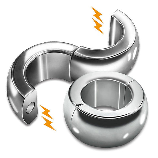 Oval Ball Steel Stretcher Weights XL - Steel Sex Toys