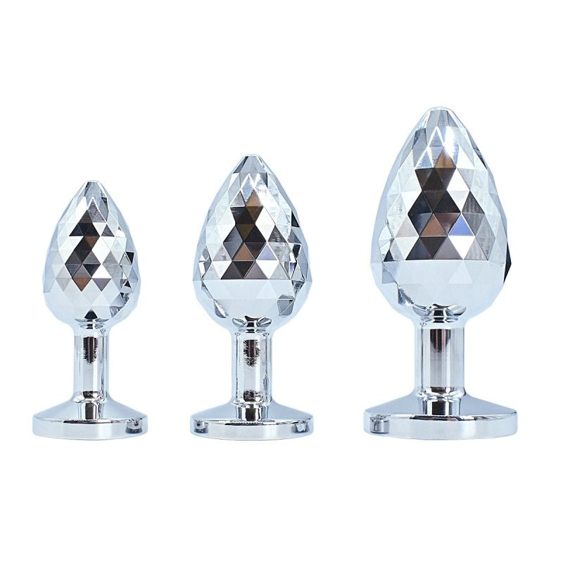 Helix Jewelled Small Anal Plug Rose Quartz - Steel Sex Toys