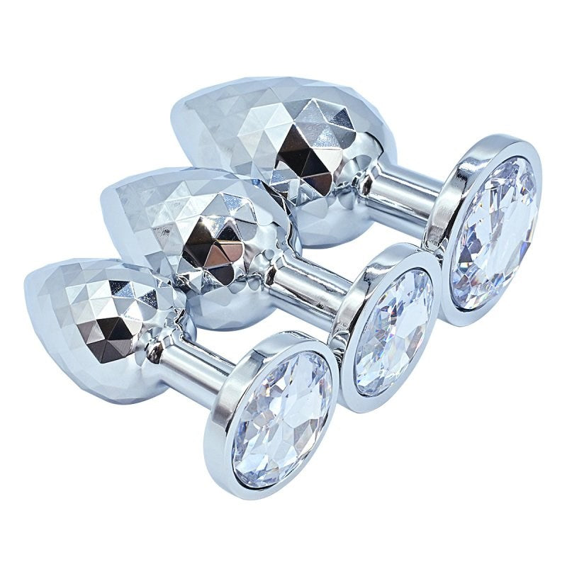 Helix Jewelled Small Anal Plug Rose Quartz - Steel Sex Toys