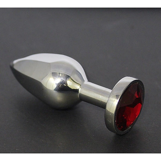 Helix Jewelled Medium Anal Plug - Steel Sex Toys