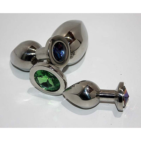 Helix Jewelled Medium Anal Plug Rose Quartz - Steel Sex Toys