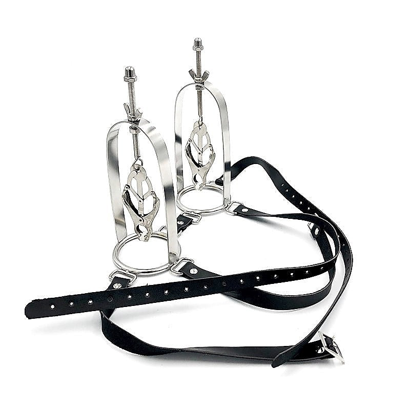 Clover Clamp Nipple Stretcher With Strap By Bdstyle - Breast and Nipple Toys