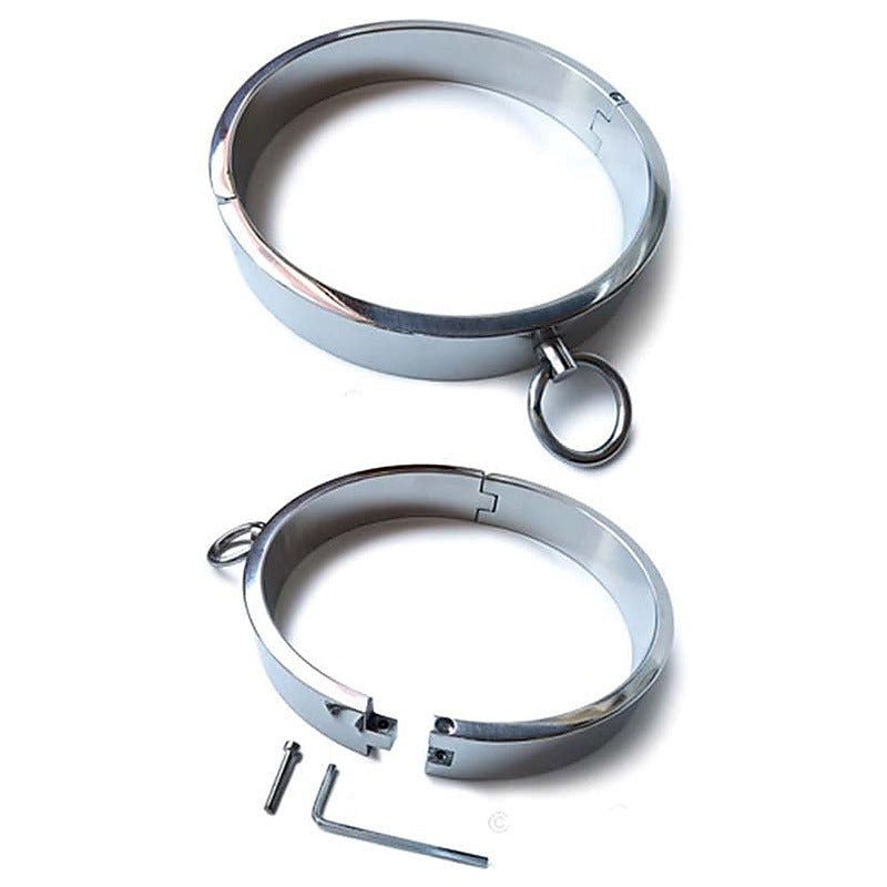 Heavy Stainless Steel Collar Xl By Hell'S Couture - Steel Sex Toys