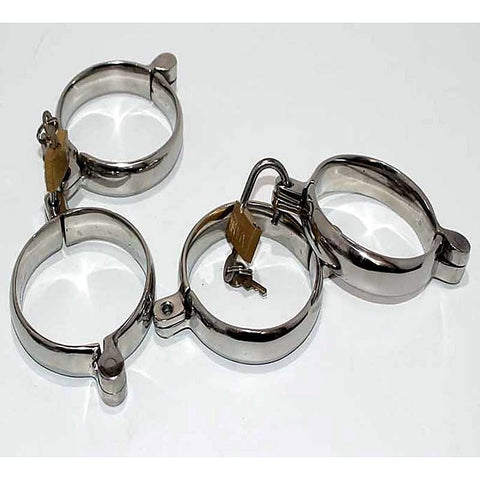 Original Sinner Steel Lust Cuffs by Hell's Couture - Cuffs and Restraints