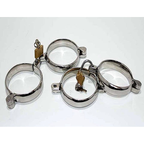 Original Sinner Steel Lust Cuffs by Hell's Couture - Cuffs and Restraints