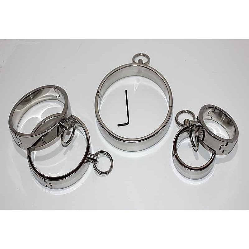 Steel Bondage Restraint Kit by Hell's Couture - Steel Sex Toys