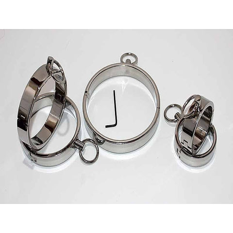 Steel Bondage Restraint Kit by Hell's Couture - Steel Sex Toys