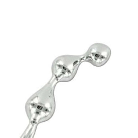 Curved Metal G Wand by Hell's Couture - Steel Sex Toys