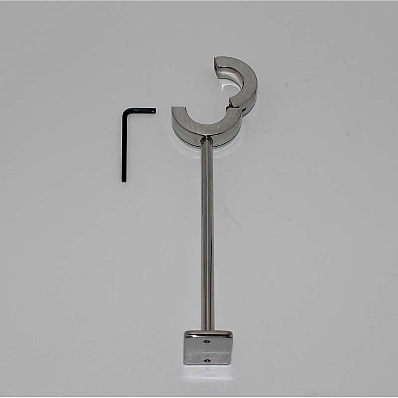 STUK Heavy Locking Testicle Steel Mount by Hell's Couture - Ball and Cock Toys