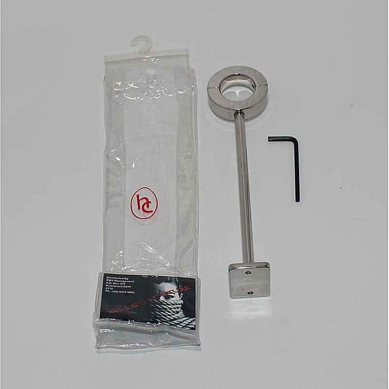 STUK Heavy Locking Testicle Steel Mount by Hell's Couture - Ball and Cock Toys