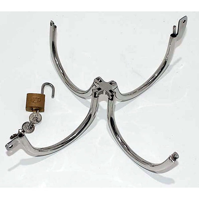 Crossover Bondage Cuffs by Hell's Couture - Cuffs and Restraints