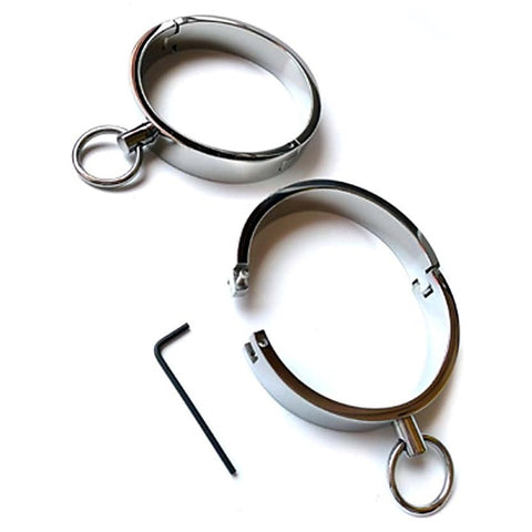 Heavy Duty Steel Cuffs By Hell'S Couture - Cuffs and Restraints