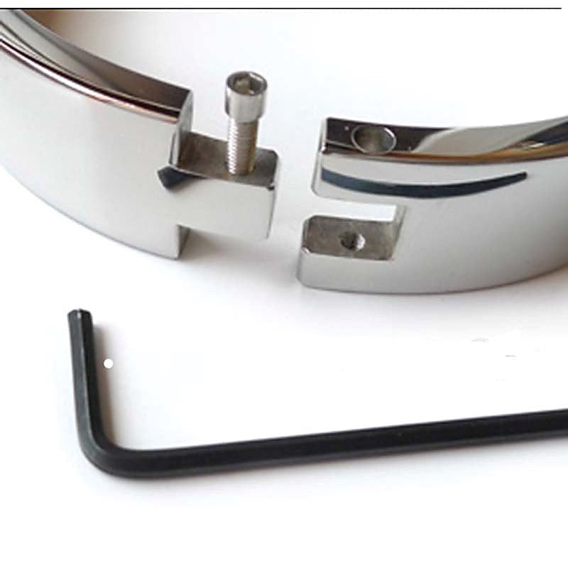 Heavy Duty Steel Cuffs By Hell'S Couture - Cuffs and Restraints