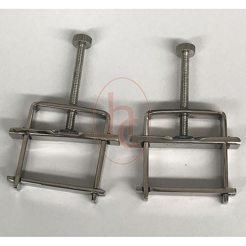 Press Style Nipple Clamps By Hell'S Couture - Breast and Nipple Toys