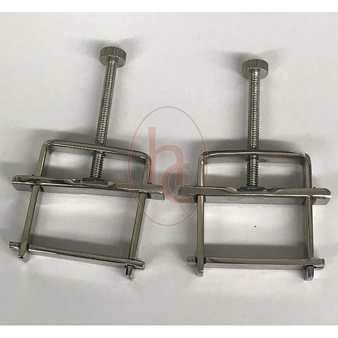 Press Style Nipple Clamps By Hell'S Couture - Breast and Nipple Toys