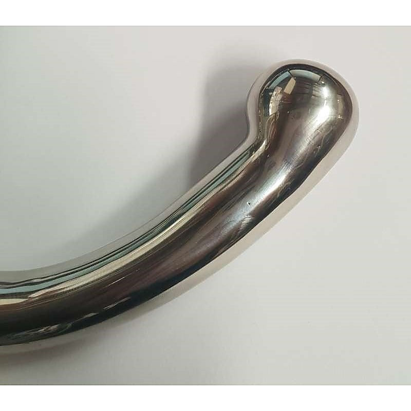 Chrome Crescent Double Ended Dildo By Hell'S Couture - Double Ender