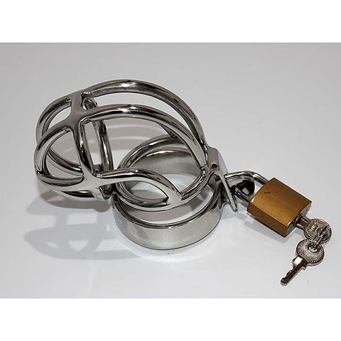 Slumpy Metal Chastity Cage by Hell's Couture - Male Chastity
