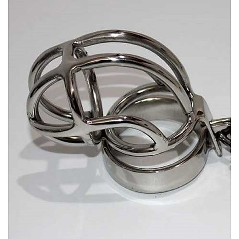 Slumpy Metal Chastity Cage by Hell's Couture - Male Chastity